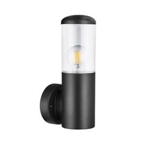 AD Luminaire - Wall Mount Fixture Cylindrical E27/IP44/Graphite Outdoor Luminaires